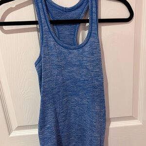 lululemon athletica Heathered Blue Tank Top